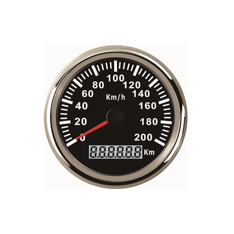 Marine GPS Speedometer 200km Odometer Trip Meter Gauge for Car and Truck