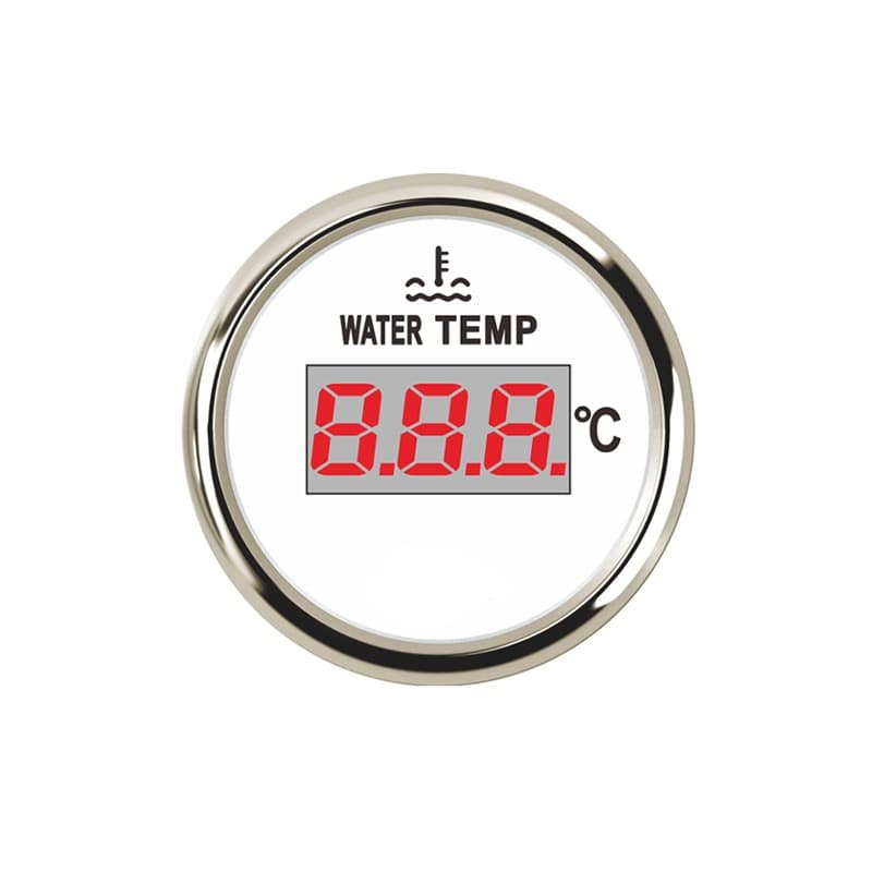 Boat Digital Water Temp Gauge Marine Yacht Water Temperature Meter