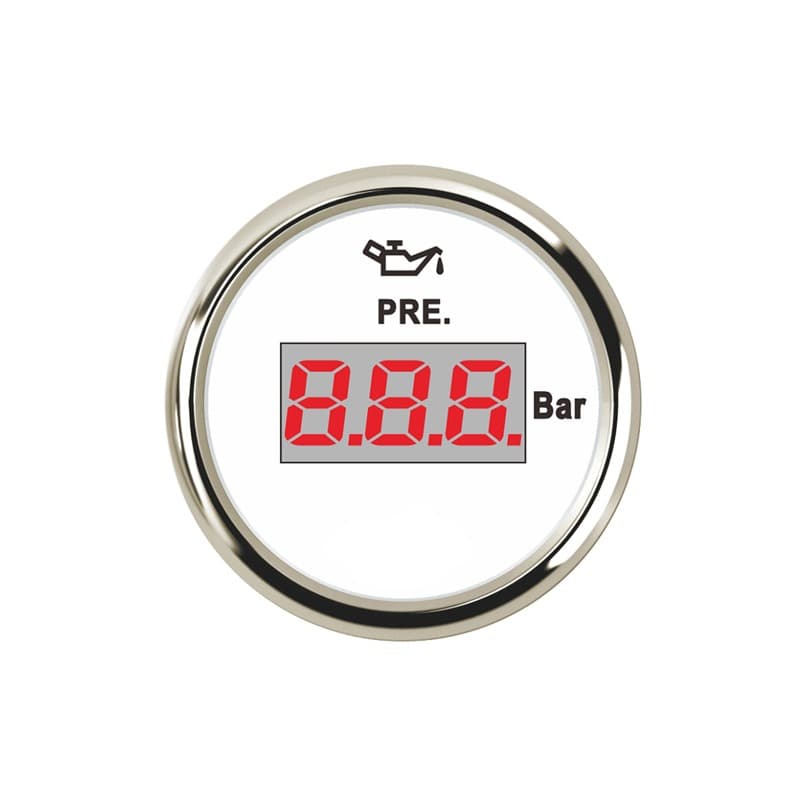 Boat Digital Oil Pressure Gauge Marine Yacht 