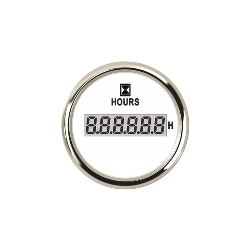 Digital Hour Meter Gauge 52mm with Backlight for Marine Boat