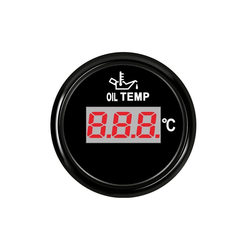 Digital Oil temperature Gauge Stainless Steel Temp Gauge for Marine Boat