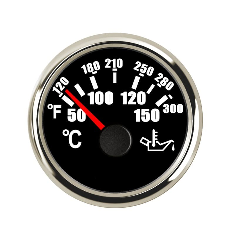 52mm Marine Instrument Oil Temp Gauges for Vehicles Ships Boats Meter